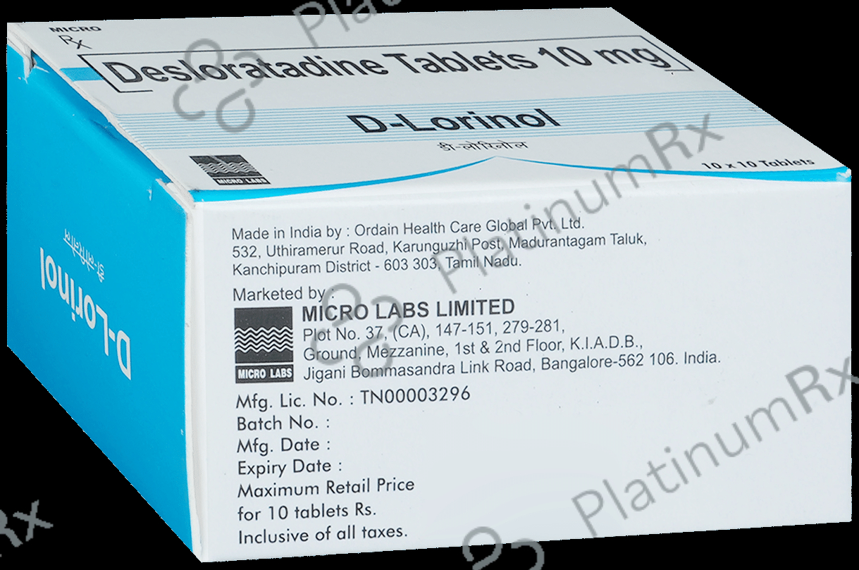 D-Lorinol Tablet 10 Tablet