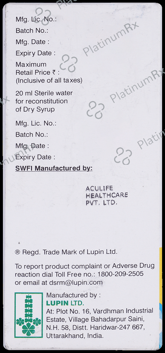 Doxcef 100mg/5ml Syrup