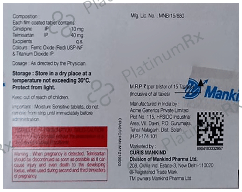 Cilaheart T 10/40mg Tablet 15s