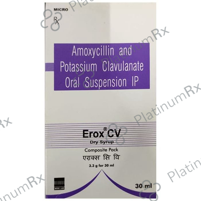 Erox CV 200/28.5mg Dry Syrup 30ml