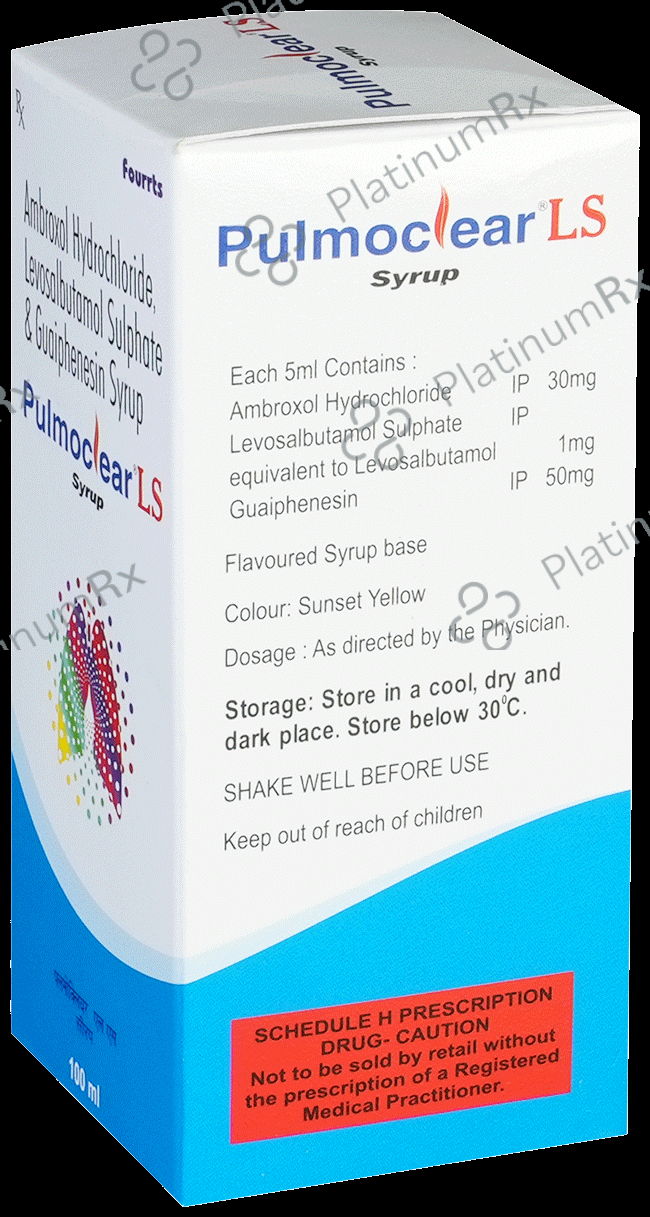 Pulmoclear LS 15/50/1mg Syrup 100ml