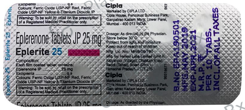 Eplerite 25mg Tablet 10s
