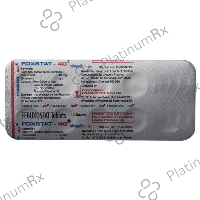 Foxstat 40mg Tablet 10s