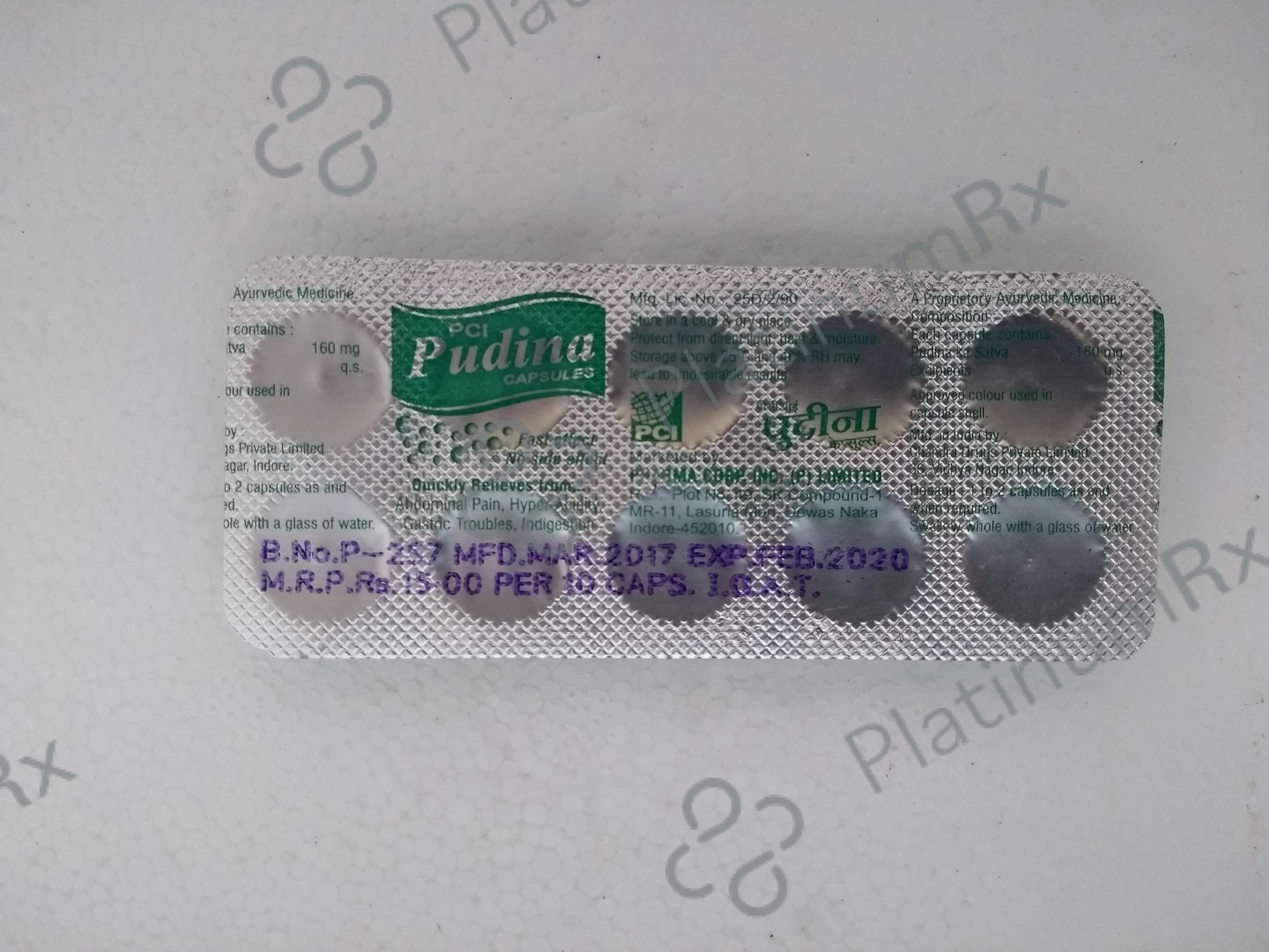 PCI Pudina Capsule