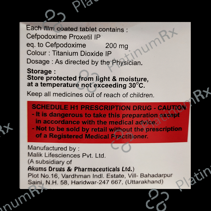 Cefopen 200 Tablet