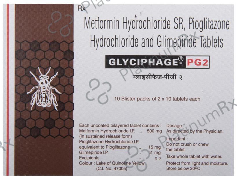 Glyciphage-PG2 Tablet SR 10 Tablet SR