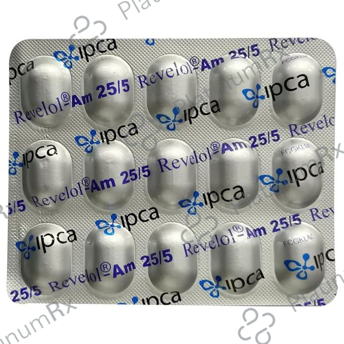 Revelol AM 25/5mg Tablet PR 15s