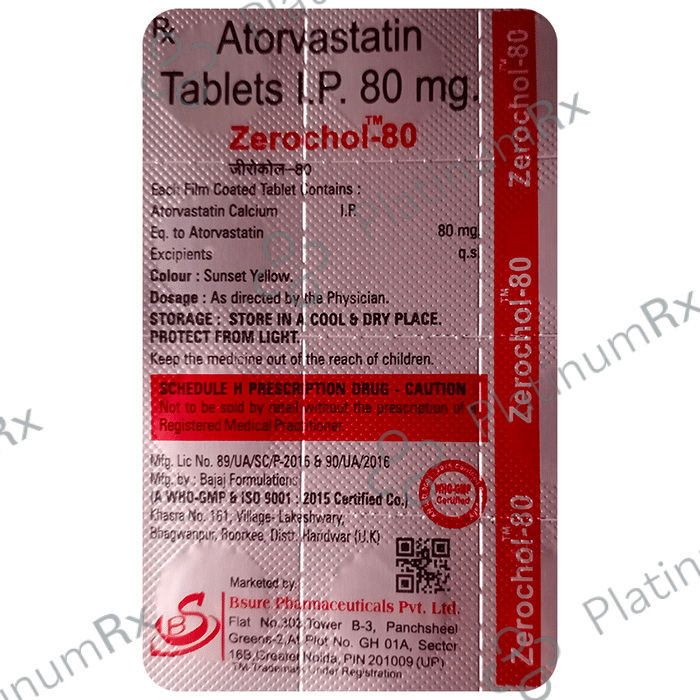 Zerochol 80 Tablet
