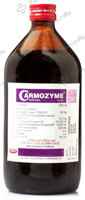 Carmozyme Liquid with Digestive Enzymes, Vitamin B2 & Niacinamide 450 ml