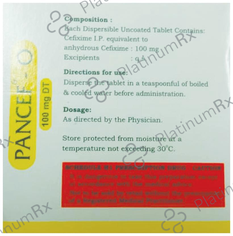 Pancef-O 100mg DT Tablet