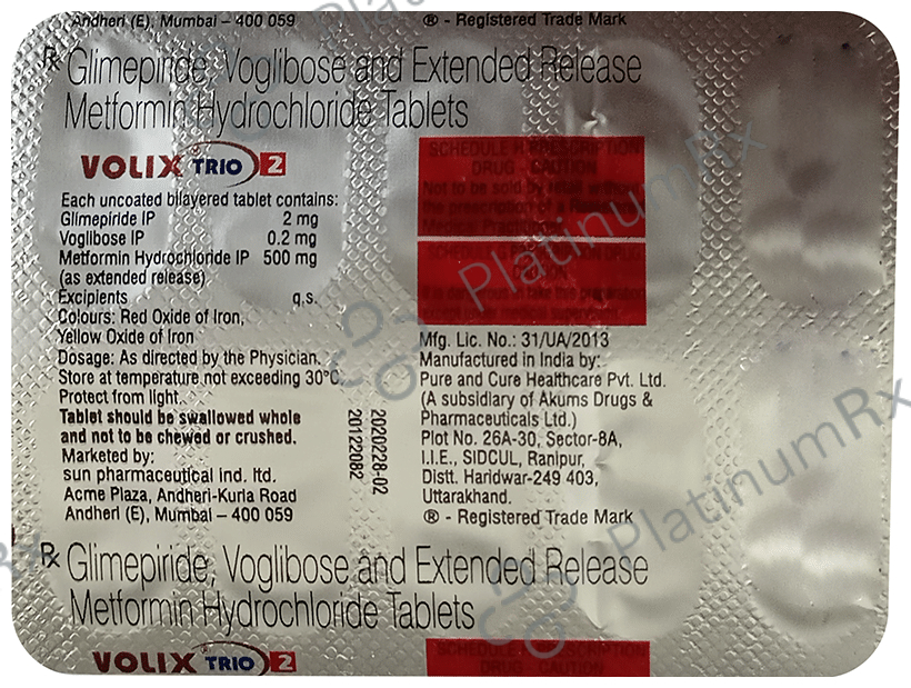 Volix Trio 2 Tablet ER 10 Tablet ER