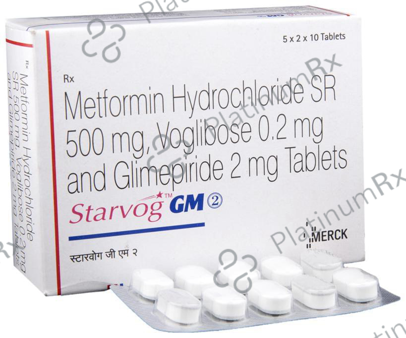 Starvog GM 2/500/0.2mg Tablet SR 10s