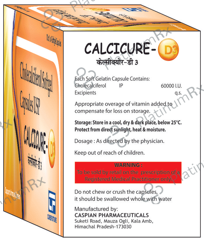 Calcicure-D3 Soft Gelatin Capsule