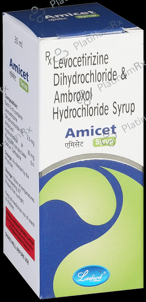 Amicet 30/2.5mg Syrup 30ml