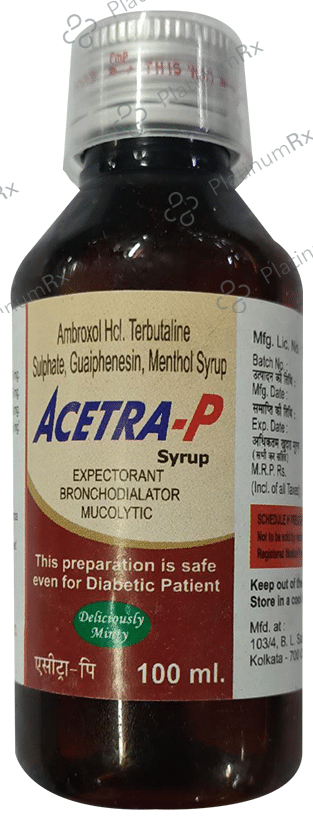 Acetra-P Syrup Deliciously Minty