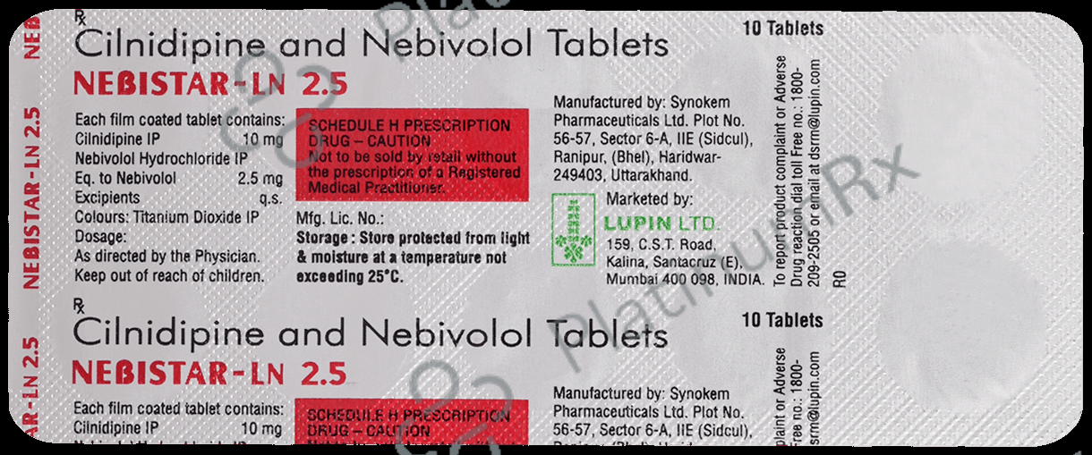 Nebistar LN 2.5/10mg Tablet 10s