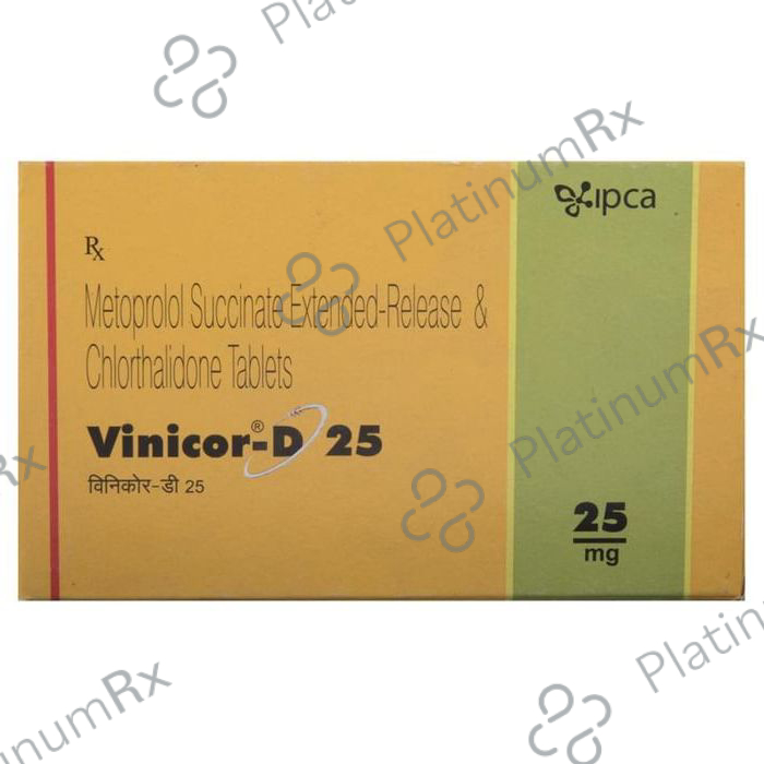 Vinicor D 6.25/25mg Tablet ER 10s