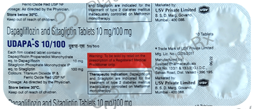 Udapa S 10/100mg Tablet 10s