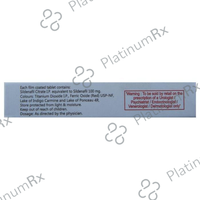 Vigore 100mg Red Tablet 4s