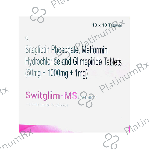 Switglim MS 50/1000/1mg Tablet 10s