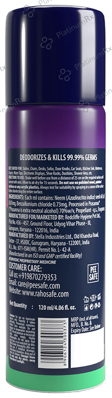 Raho Safe Multipurpose Surface Disinfectant Spray Eucalyptus
