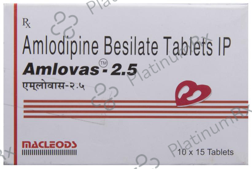 Amlovas 2.5mg Tablet 15s