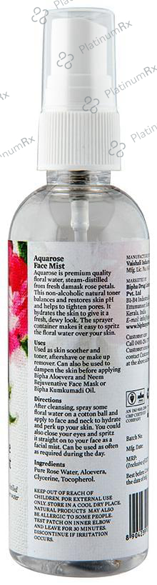 Bipha Ayurveda Aqua Rose Face Mist