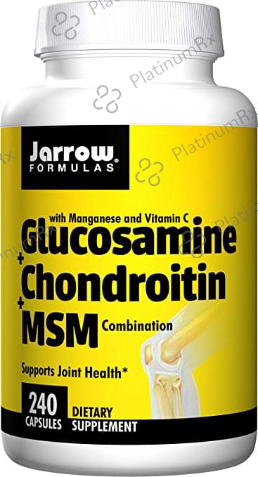 Jarrow Formulas Glucosamine+Chondroitin+MSM Capsule - For Joint Health