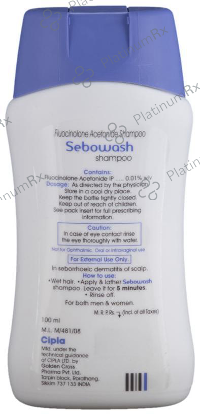 Sebowash Shampoo 100 Shampoo