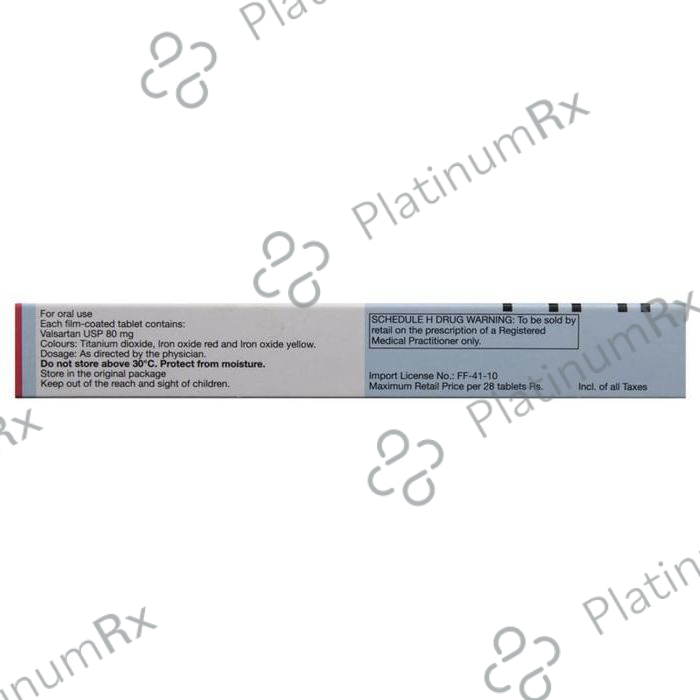 Diovan 80mg Tablet 14s