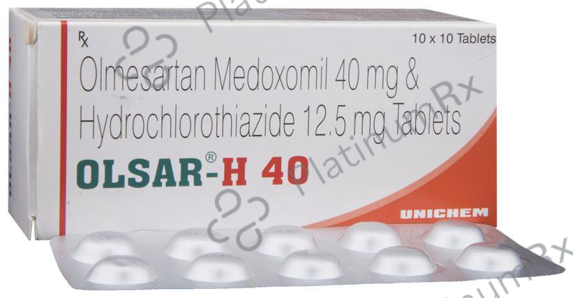 Olsar H 40/12.5mg Tablet 10s