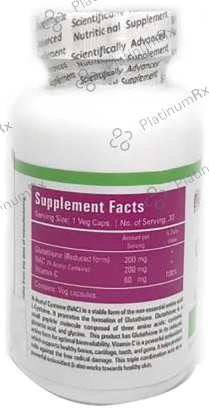 Zenith Nutrition Glutathione, NAC & Vitamin-C Capsule