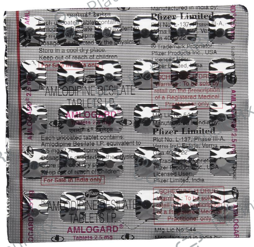 Amlogard 2.5mg Tablet 30s