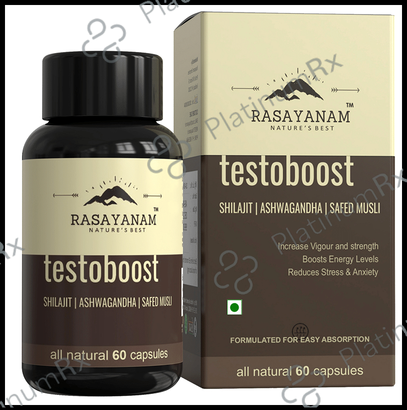 Rasayanam Testoboost Shilajit Ashwagandha Safed Musli Capsule