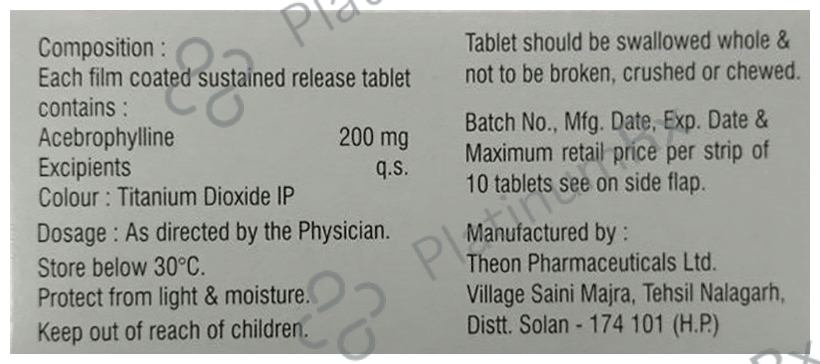 Brophyle SR 200mg Tablet 10s