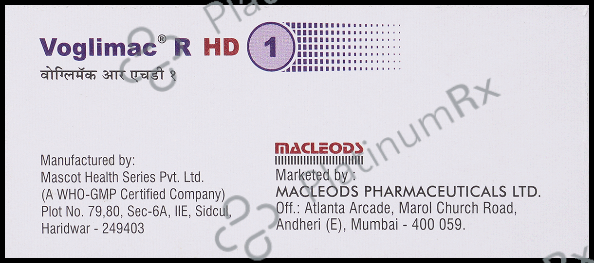 Voglimac R HD 1mg/0.3mg Tablet