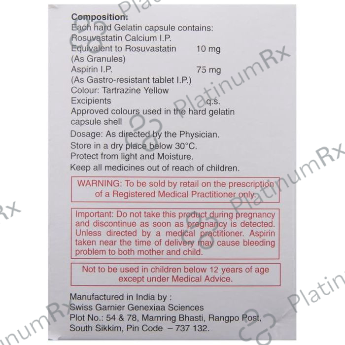 Razel A 75/10mg Capsule 10s