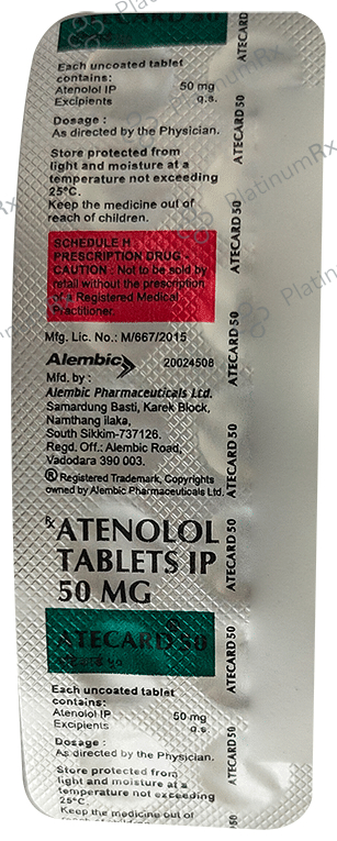 Atecard 50mg Tablet 14s