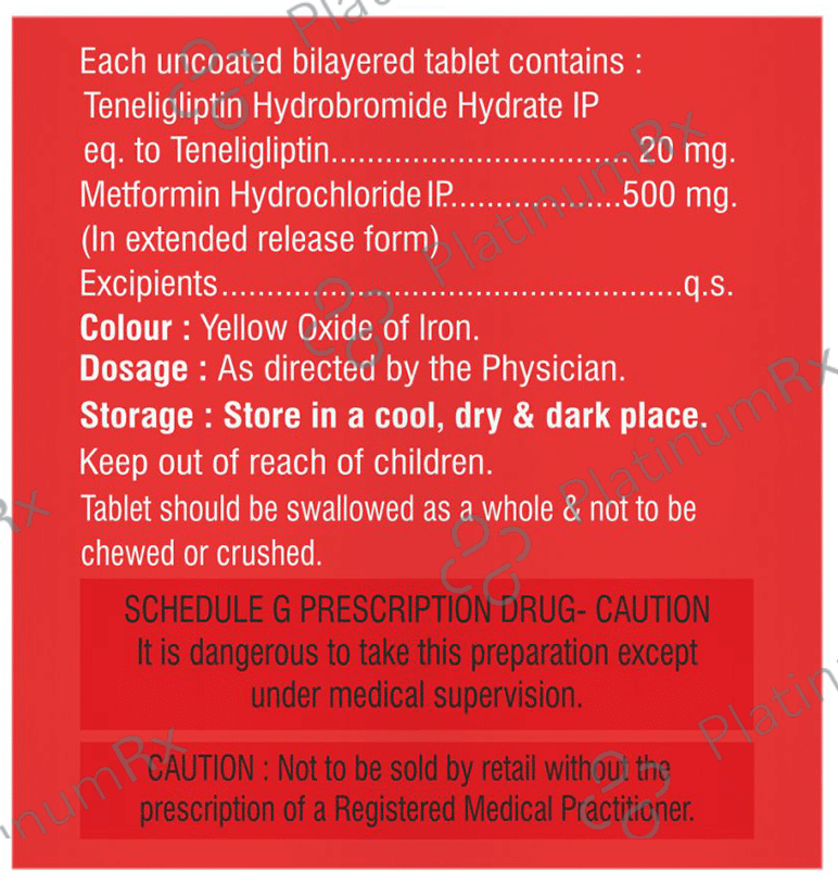Tenlevil M 500mg/20mg Tablet SR