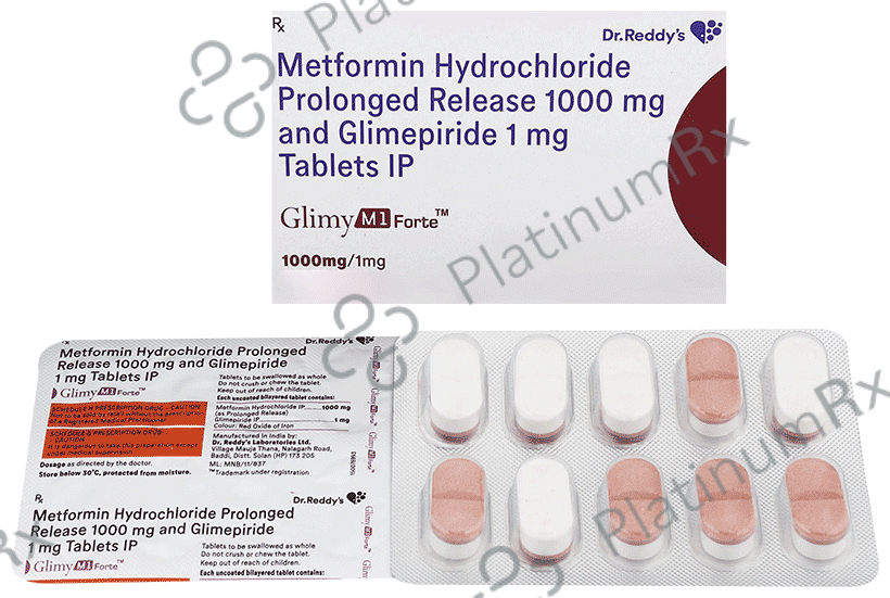Glimy M1 Forte 1/1000mg Tablet PR 10s