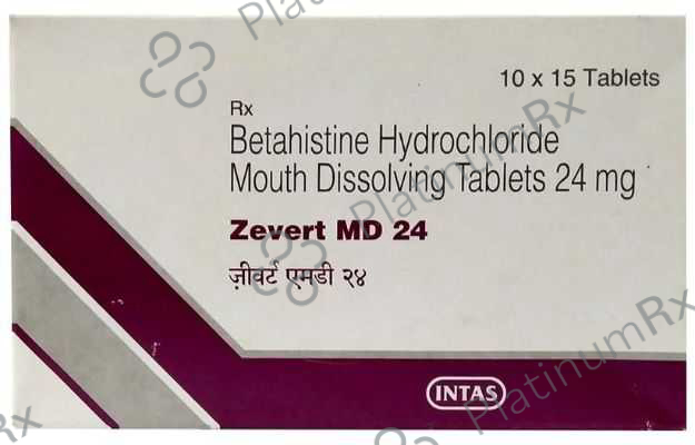 Zevert MD 24mg Tablet 15s