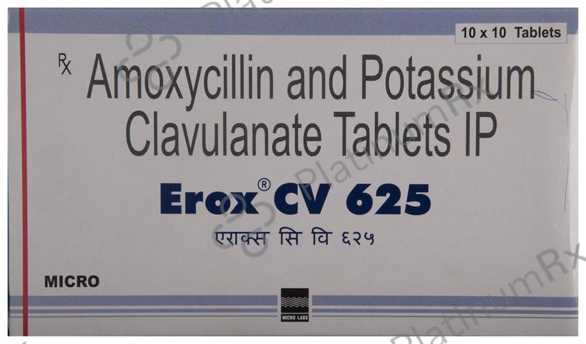 Erox CV 625mg Tablet 10s
