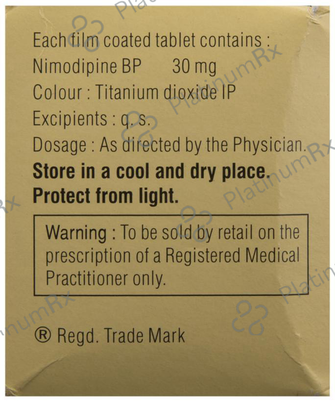 Nimodip 30mg Tablet 10s