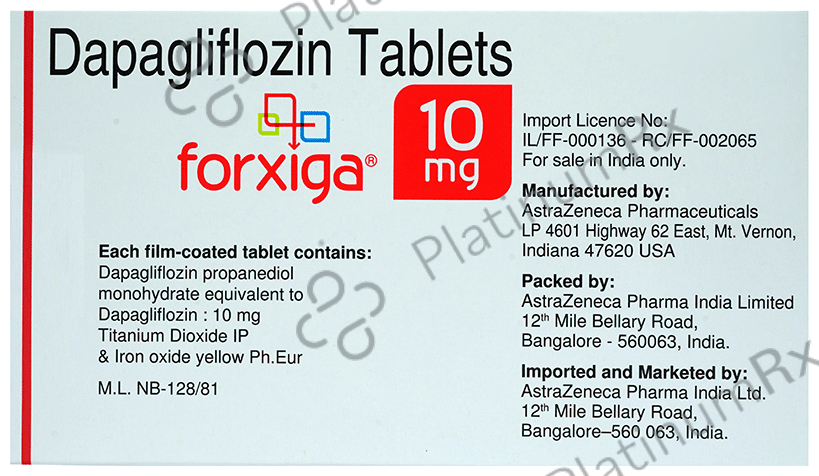 Forxiga 10mg Tablet 14s