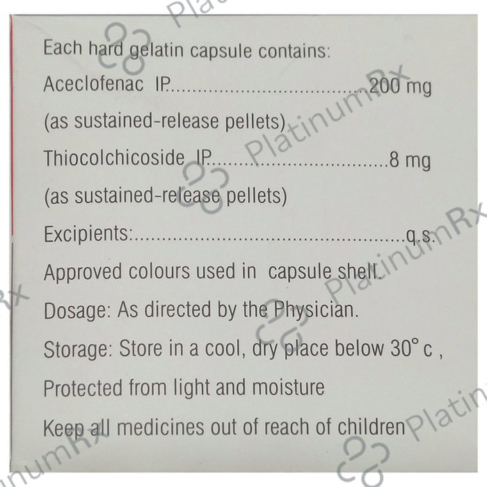 Nuflam TH 8/200mg Capsule SR 5s
