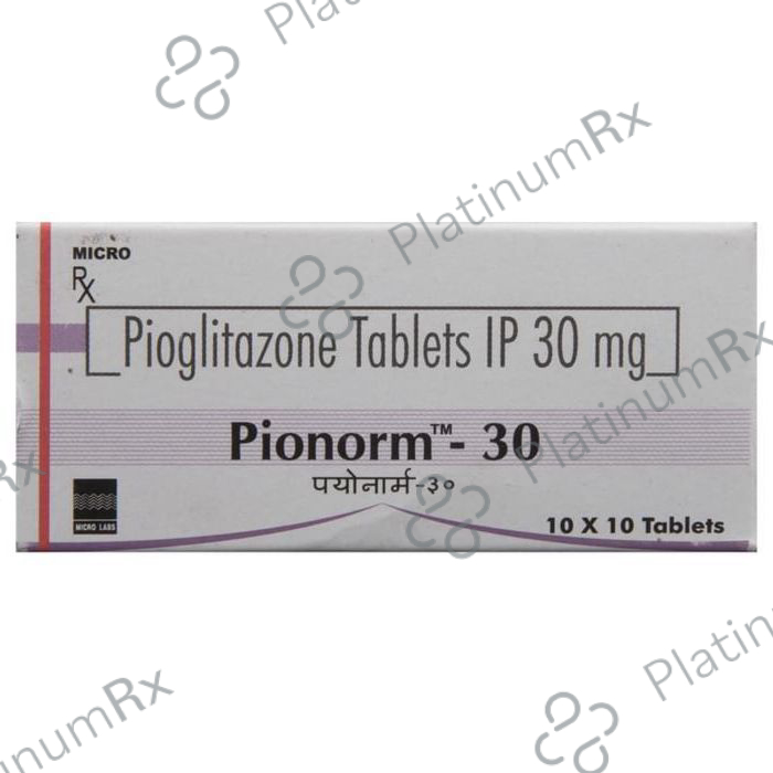 Pionorm 30mg Tablet 10s
