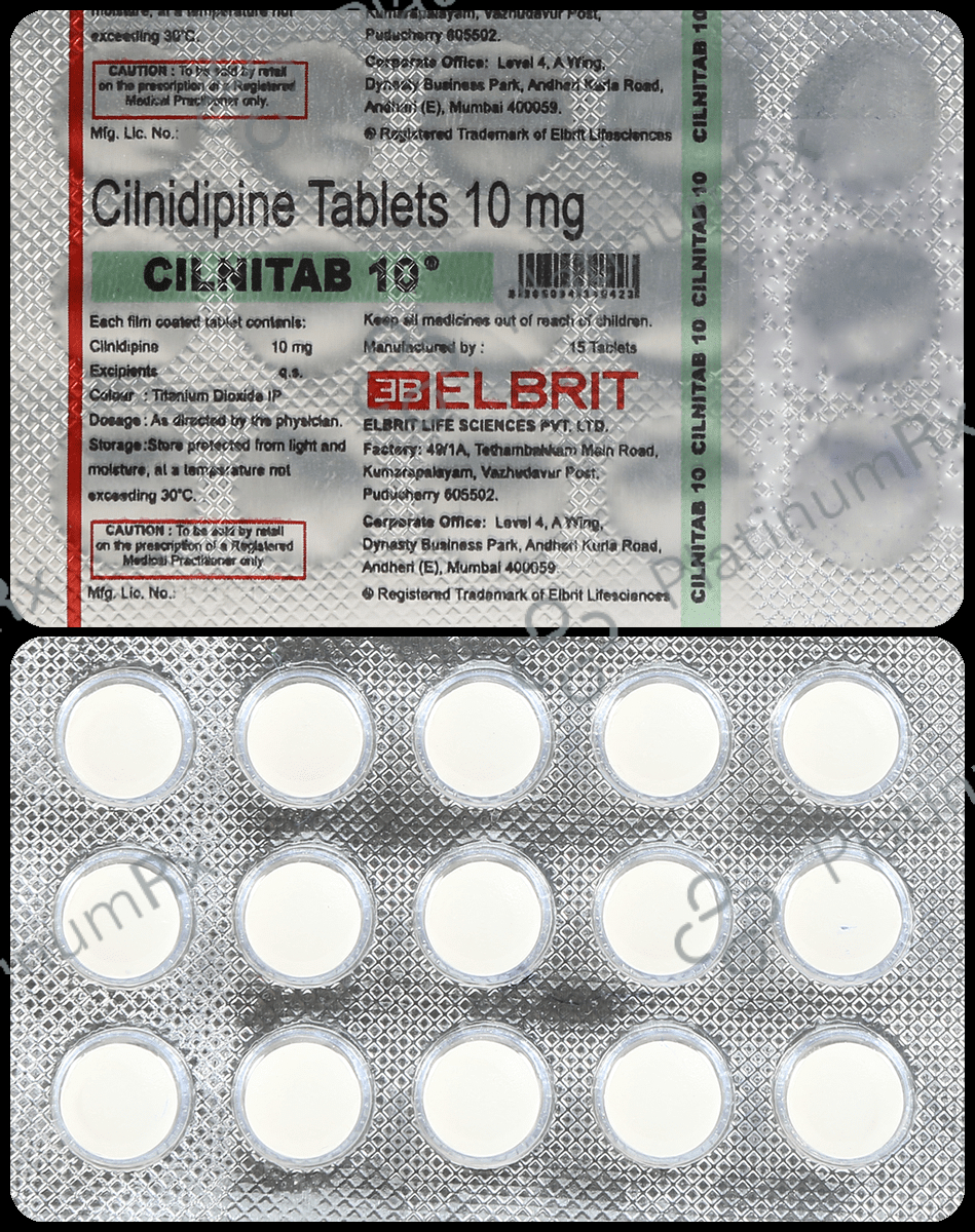 Cilnitab 10mg Tablet 15s