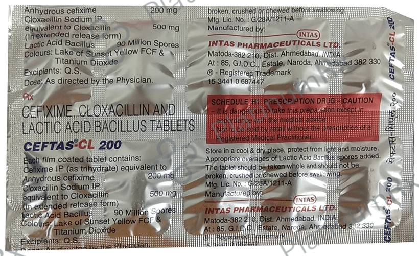 Ceftas CL Tablet 10s