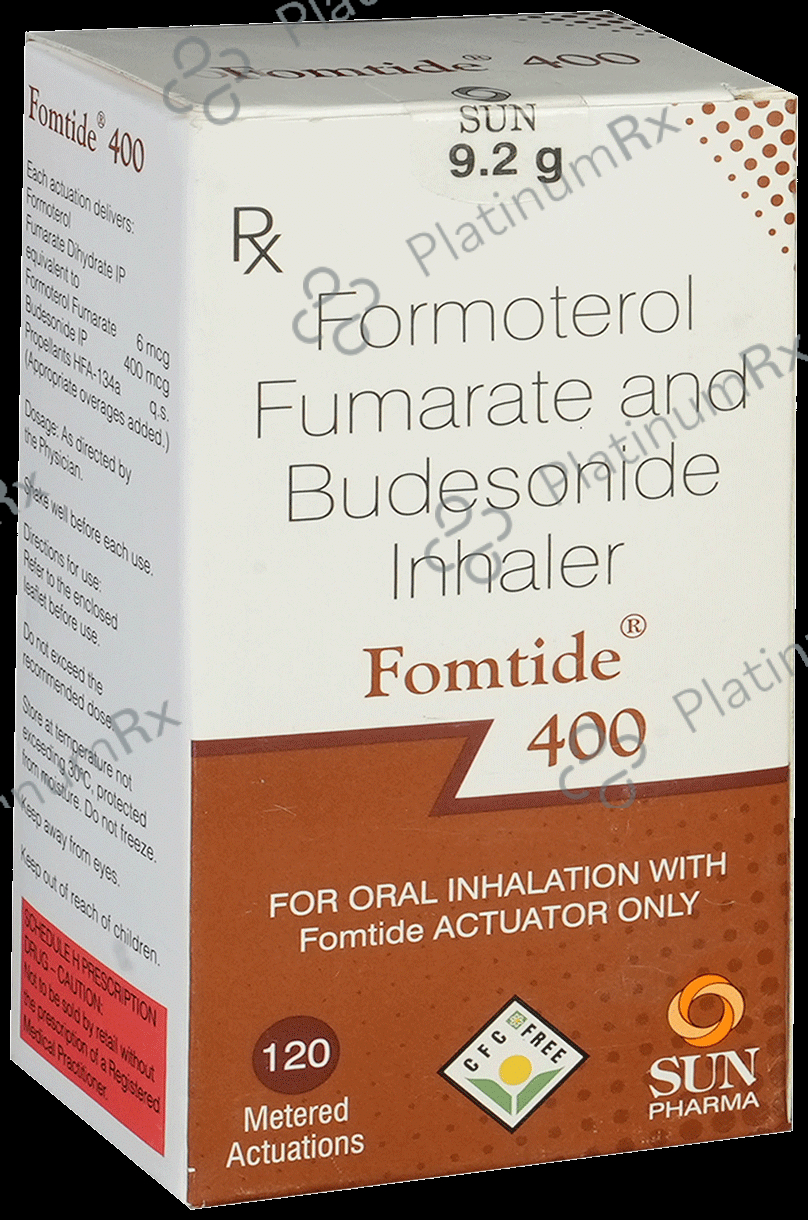 Fomtide 400/6mcg CFC Free Inhaler 120MDI