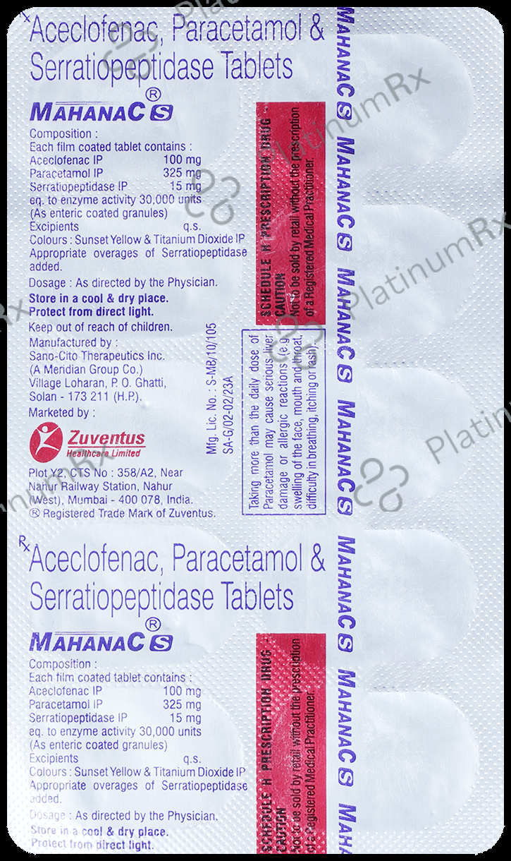 Mahanac S Tablet
